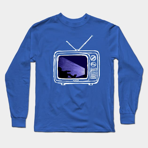 TV Addict 2 Long Sleeve T-Shirt by DrTigrou